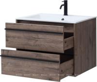 Тумба для раковины Aquanet Lino 70 (2 ящ.) дуб веллингтон (доп.раковина Электра 70)