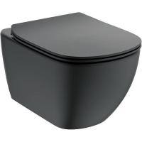 Подвесной унитаз Ideal Standard Tesi T0079V3 черный матовый