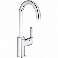 23537002 Смеситель для раковины GROHE Eurosmart New с высоким изливом и донным клапаном, L-size, хром