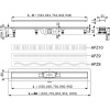 Душевой лоток Alcaplast Simple с решеткой, хром (APZ10-550M)
