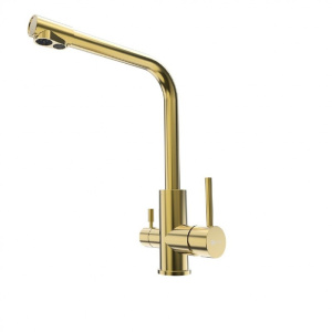 Смеситель Lemark Expert LM5061G для кухни, золото