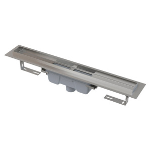 APZ6-950 Professional ВОДООТВОДЯЩИЙ ЖЕЛОБ С ПОРОГАМИ ДЛЯ ЦЕЛЬНОЙ РЕШЕТКИ (сталь)