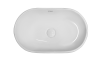 Раковина Kerald 520*330*130 мм накладная, белый