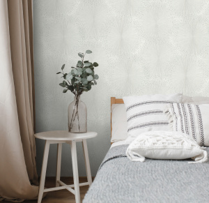 Обои Euro Decor Bengal, Винил горячего тиснения, 1,06*10м, Белый мотив