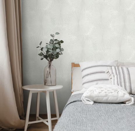 Обои Euro Decor Bengal, Винил горячего тиснения, 1,06*10м, Белый мотив