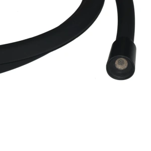 Шланг для душа, черный матовый, силиконовый, 1,5м, Optima Home, IDDIS, OPH15BLi19
