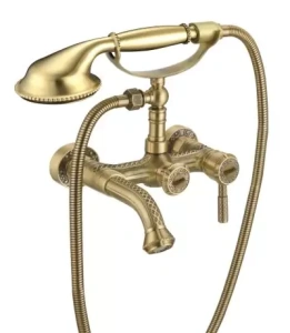 Смеситель Lemark Jasmine LM6612B для ванны с коротким с фиксированным изливом, бронза