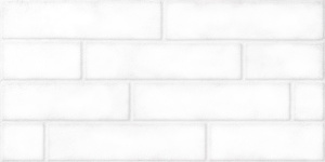 Плитка настенная Брик белый матовая 30*60