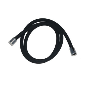 Шланг для душа, черный матовый, силиконовый, 1,5м, Optima Home, IDDIS, OPH15BLi19