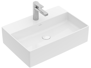 Раковина, Villeroy&Boch, Memento, ширина, мм-500, глубина, мм-420, высота, мм-90, тип установки-на столешницу, отверстия для смесителя-1, перелив-есть