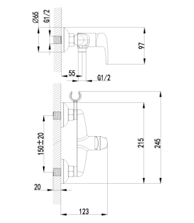Смеситель Lemark Pramen LM3318G с гигиеническим душем, золото