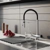 Смеситель для кухни с фильтром и гибким изливом, хром, Ace, IDDIS, ACESBFFi05