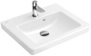 Раковина, Villeroy&Boch, Subway 2.0, ширина, мм-500, глубина, мм-400, тип установки-настенный, отверстия для смесителя-1, перелив-есть, тип перелива-о