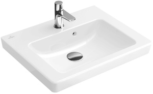 Раковина, Villeroy&Boch, Subway 2.0, ширина, мм-500, глубина, мм-400, тип установки-настенный, отверстия для смесителя-1, перелив-есть, тип перелива-о