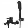 Смеситель Lemark Ursus LM7214BL для ванны с коротким изливом, черный