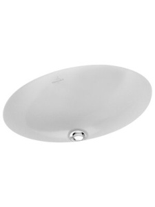 Раковина, Villeroy&Boch, ширина, мм-505, глубина, мм-360, высота, мм-170, тип установки-встраиваемый сверху, отверстия для смесителя-отсутствуют.
