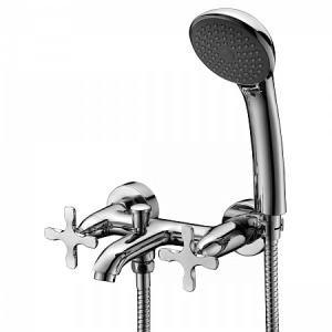 Смеситель Lemark Duetto LM5712C для ванны с коротким изливом, хром